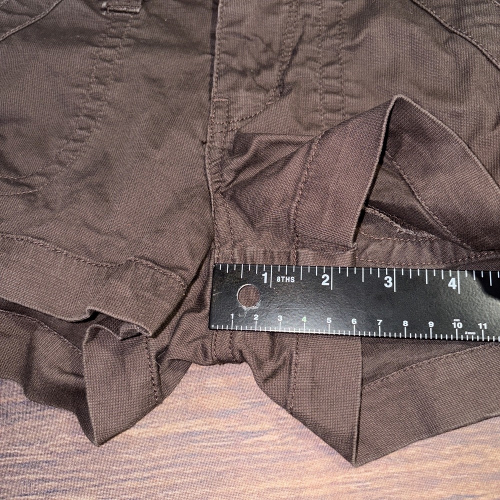 Y2K Jalate Low Rise Women's Shorts Size 3 Brown Decorative Buttons - Picture 6 of 7